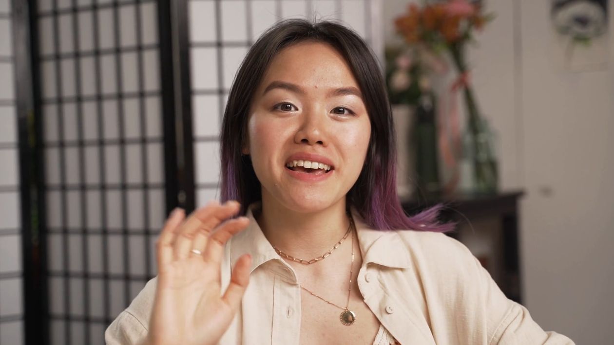 A creator speaking directly to the camera